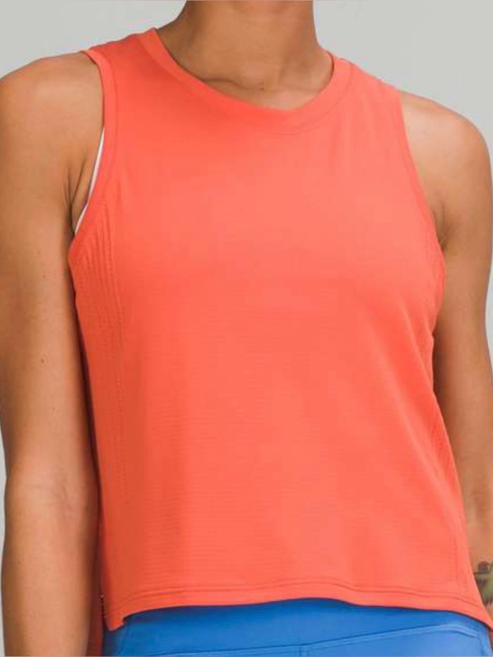 Lululemon Train to Be Tank Top Warm Coral / Warm Coral Sz 12